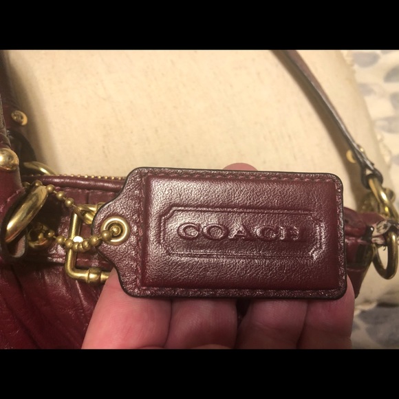 🎉🌴 COACH SOPHIA MADISON GATHERED LEATHER SHOULDER HANDBAG 👜 🎊 - Picture 4 of 12